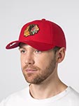 Бейсболка MITCHELL NESS арт. EU246-CHIBLA-RED Chicago Blackhawks NHL  (красный)